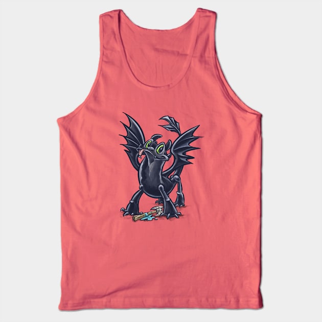 Toothless Tank Top by majanation